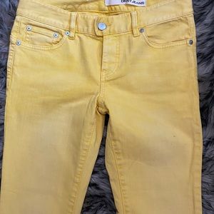 DKNY soft yellow jeans